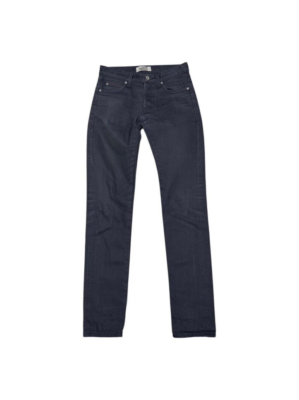 NAKED & FAMOUS SELVEDGE Japanese Denim Dark Grey Casual Jeans Mens 29x34
